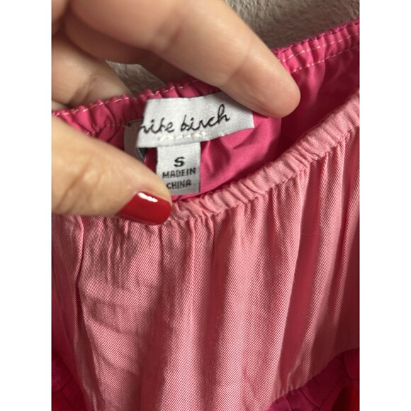 White Birch‎  Tiered Maxi Dress Small - Picture 5 of 5